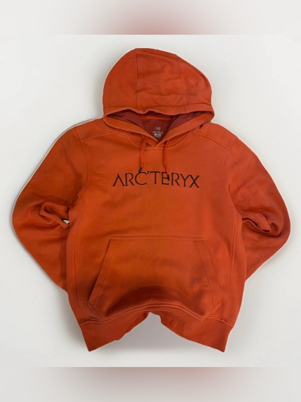 Arc'teryx Men's Orange Pullover Hoodie - Size Medium